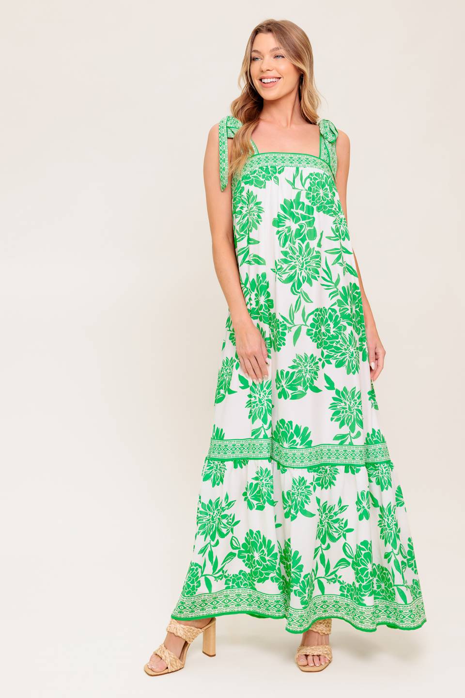 GARDEN TALES WOVEN MAXI DRESS Flying Tomato